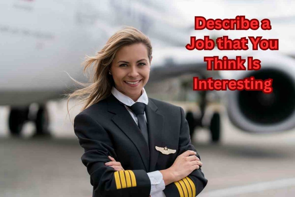 Describe a Job that You Think Is Interesting