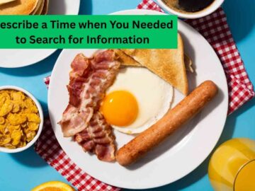 Describe a Time when You Needed to Search for Information